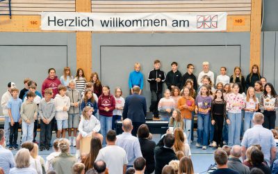 Begrüßung am ersten Schultag